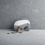 Georg Jensen Denmark MINIPHANT Stainless Steel Money Bank Box Elephant - New