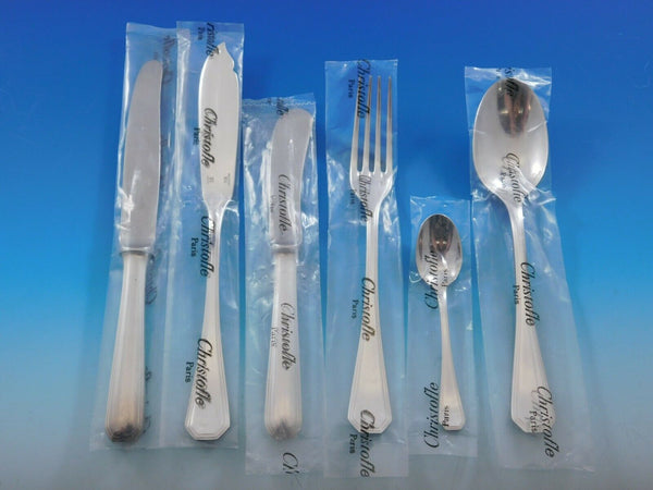 America by Christofle France Silverplate Flatware Set for 8 Service 38 pcs New