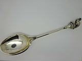 Art Silver c. 1860-1883 Coin Silver Platter Spoon Hooded Bowl 3-D Turkey 10"