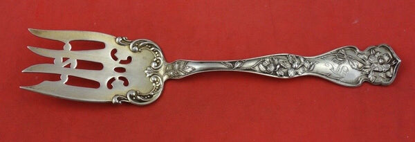 Cherry Blossom by Blackinton Sterling Silver Cold Meat Fork 7 1/2" Antique