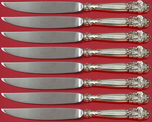 Georgian by Towle Sterling Silver Steak Knife Set 8pc Not Serrated Custom