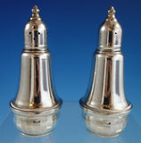 Duchin Creations Sterling Silver Salt & Pepper Shaker Pair w/Glass Liners #2550