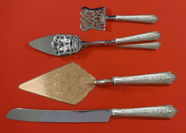 Normandie by Wallace Sterling Silver Dessert Serving Set 4pc Custom Made