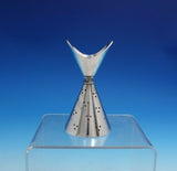 Sven Toxvaerd Danish Sterling Silver Candlestick Pair 3 3/4" x 2" Modern (#4799)