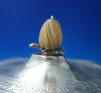 Benjamin Mountigue English Georgian Sterling Silver Tea Pot w/Swags Wood (#5374)