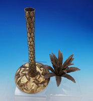 Palm Tree by Tiffany and Co Sterling Silver Candlestick Vermeil 13 1/2" (#4568)