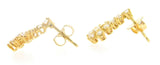 14k Yellow Gold 1 Carat Total Weight Genuine Natural Diamond Drop Earrings #J656