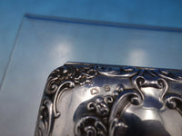 H&T English Sterling Silver Box with Flowers Scrollwork Birmingham 1924 (#6606)