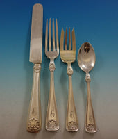 Shell by Gorham Silverplated Flatware Set Service Massive 417 Pieces Monogram P