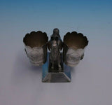 Peruvian .925 Silver Toothpick Holder with Lamas and Etched Volcanos (#4737)