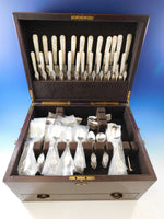 Medallion by H&S Sterling Silver Flatware Service for 12 Set 104 pieces
