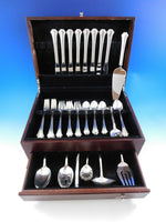 English Chippendale by Reed & Barton Sterling Silver Flatware for 8 Set 47 pcs