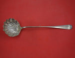 Rat Tail by Unknown English Sterling Silver Punch Ladle with Shell Bowl 15 1/2"