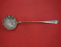 Rat Tail by Unknown English Sterling Silver Punch Ladle with Shell Bowl 15 1/2"