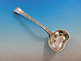 Lap Over Edge Acid Etched by Tiffany Sterling Silver Gravy Ladle Heart Shaped 7"