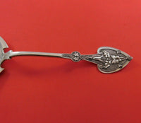 Krider and Biddle Coin Silver Pie Server All Silver BC with Leaf Handle #2 9"