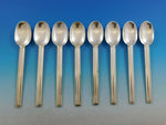 Cannes by Puiforcat France Sterling Silver Flatware Set of 8 Teaspoons 6"