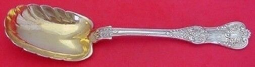 English King by Tiffany & Co. Sterling Silver Berry Spoon GW Scalloped 8 5/8"