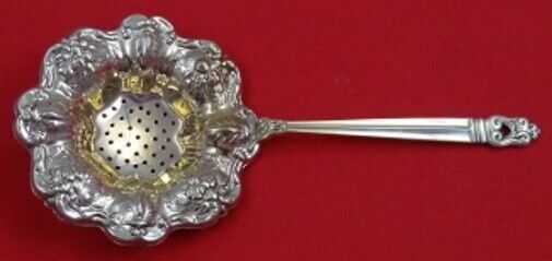 Royal Danish by International Sterling Silver Tea Strainer Fancy Custom 7 1/4"