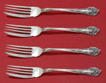 Chateau Rose by Alvin Sterling Silver Fish Fork Set 4pc AS Custom 7 1/4"