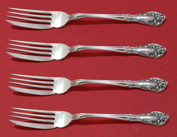 Chateau Rose by Alvin Sterling Silver Fish Fork Set 4pc AS Custom 7 1/4"