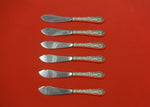 Bridal Bouquet by Alvin Sterling Silver Trout Knife Set 6pc HHWS  Custom Made