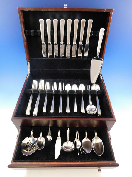 Modern Classic by Lunt Sterling Silver Flatware Set for 8 Service 52 pieces