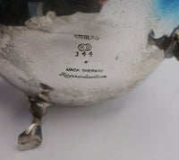 Richard Dimes Sterling Silver Wood Demitasse Pot J. Shepard Reproduction (#3320)