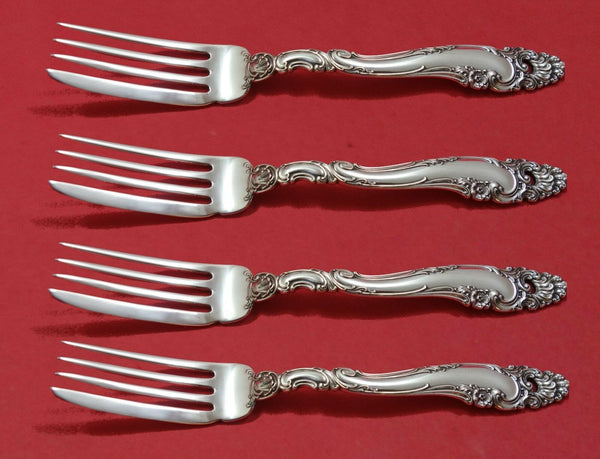 Decor by Gorham Sterling Silver Fish Fork Set 4pc AS Custom Made 7 1/4"