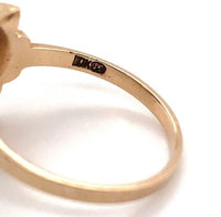 10k Gold Enamel Eastern Star Masonic Lady's Ring Jewelry (#J5693)