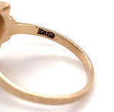 10k Gold Enamel Eastern Star Masonic Lady's Ring Jewelry (#J5693)