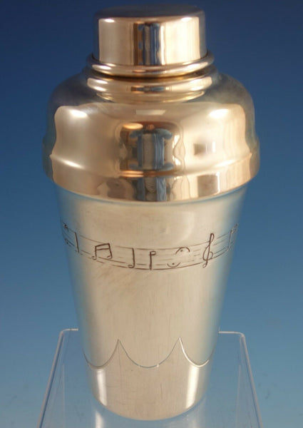 Lafayette Mexican Sterling Silver Cocktail Shaker with Music Notes (#2114)