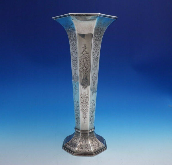 Elegante by Reed and Barton Sterling Silver Vase Hand Chased #507 (#4785)