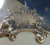 Austro Hungarian by Unknown .800 Tray 3-Lobed with Repoussed Flowers (#1348)