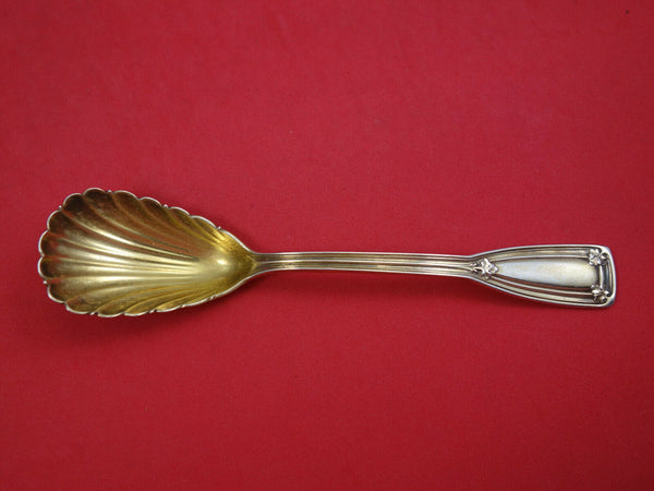 Saint Dunstan by Tiffany and Co. Sterling Silver Preserve Spoon Shell Vermeil 7"