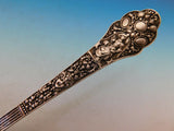 Medici Old By Gorham Sterling Silver Berry Spoon Goldwashed Brite-Cut 8 1/2"