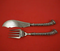 Silver Elk Horn by WTB .800 Silver Fish Serving Set 2-Piece Heirloom Silverware