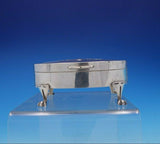 William Comyns English Sterling Silver Jewelry Box w/Velvet Wood Cherubs (#3813)