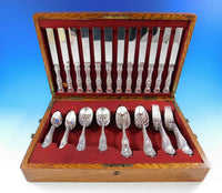 American Beauty by Shiebler Sterling Silver Flatware Set 1 Service 59 pcs Dinner