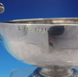 Persian Silver Sugar Bowl Engraved LM 1791 (#4042) Hand wrought Antique