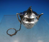 Webster Sterling Silver Tea Ball Teapot Shape Engraved Flowers 2" (#6829)