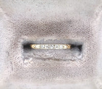 14k Yellow Gold Genuine Natural Diamond Wedding Band Ring Jewelry (#J6084)