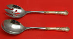 Pansy by International Sterling Silver Salad Serving Set 2pc HHWS  Custom Made