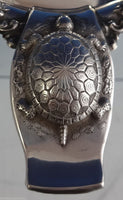 Shreve Sterling Silver Terrapin Bowl 3-D Turtle (#1083)