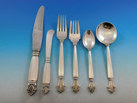 Acanthus by Georg Jensen Danish Sterling Silver Flatware Set Service 36 pcs