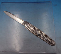 Sterling Silver Pocket Knife Folding Two Blades 3 1/4" Opened 5 3/8" (#6886-2)