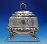 German .800 Silver Tea Caddy Hand Engraved Leaves Scrollwork #4004J (#3910)