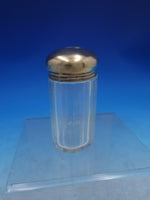 English Victorian Sterling Silver & Glass Dresser Jar Oval London 1896 (#6632)