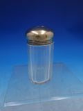 English Victorian Sterling Silver & Glass Dresser Jar Oval London 1896 (#6632)