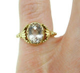 14k Yellow Gold Vintage 1.91ct Peach Morganite Ring (#J4635)
